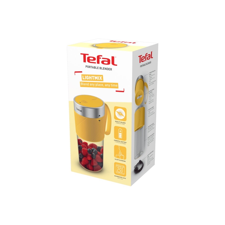 Tefal - Smoothieblender BLENDFORCE 50W/5V 1200 mAh gul