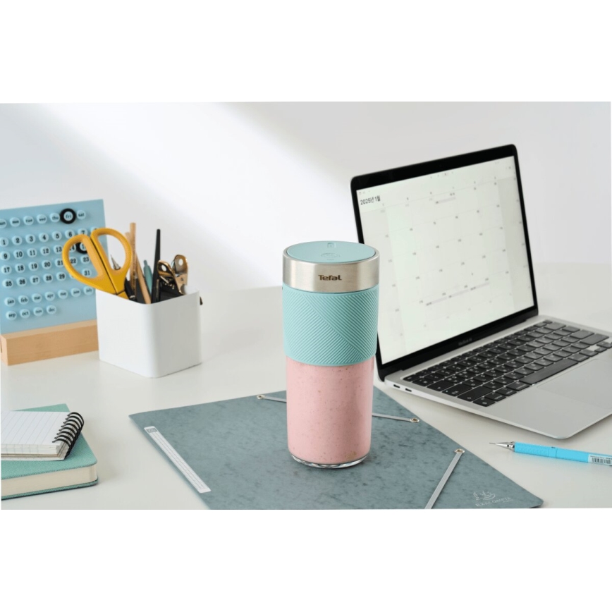 Tefal - Smoothieblender BLENDFORCE 50W/5V 1200 mAh mintgrøn