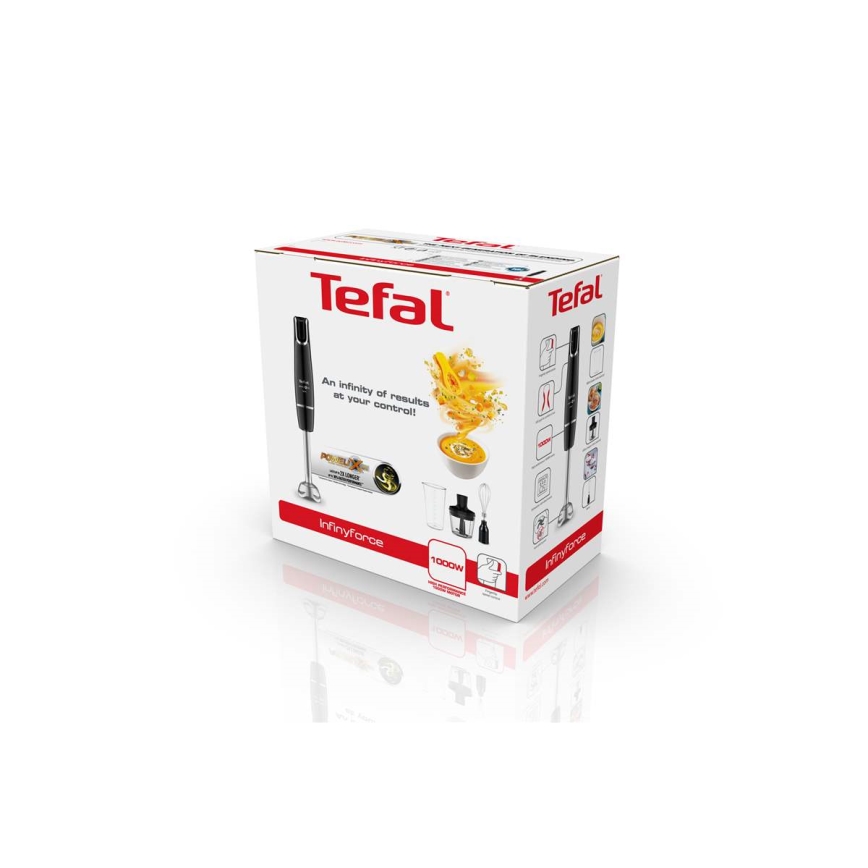 Tefal - Stavblender INFINY FORCE V2 03.01.2001 1000W/230V sort/rustfri