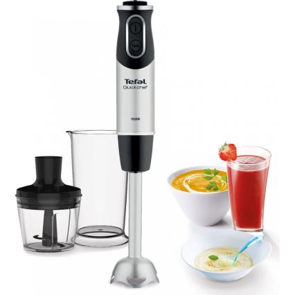 Tefal - Stavblender QUICKCHEF 02.01.2001 1000W/230V mat krom/sort