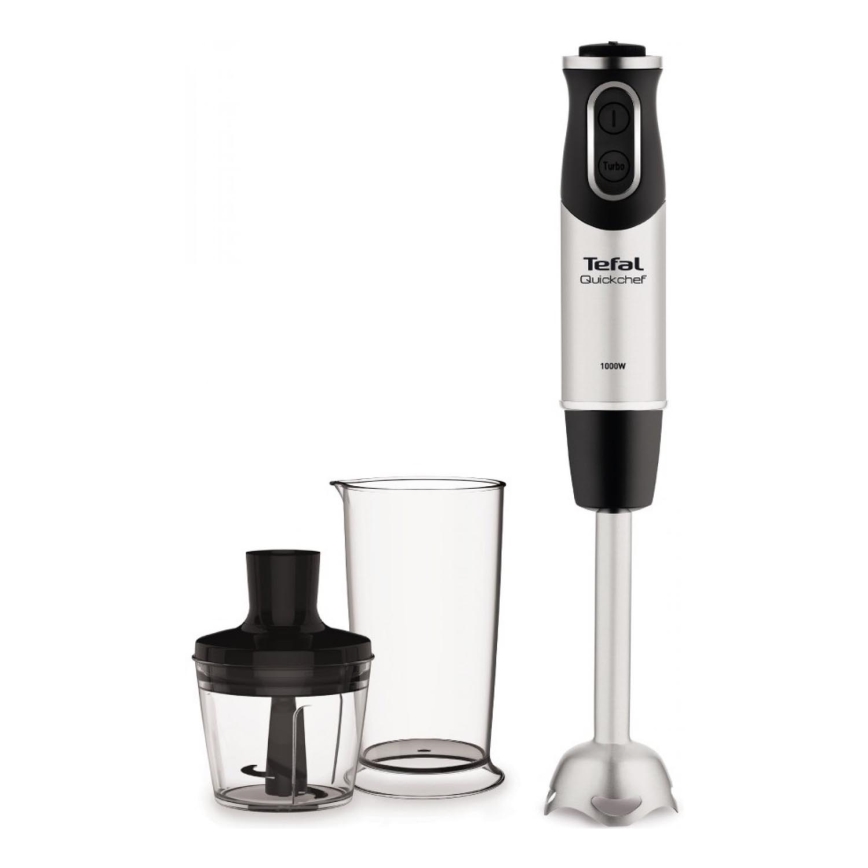 Tefal - Stavblender QUICKCHEF 02.01.2001 1000W/230V mat krom/sort