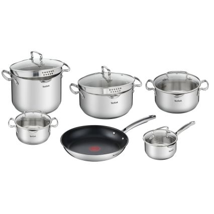 Tefal - Sæt med 11 dele køkkengrej DUETTO+