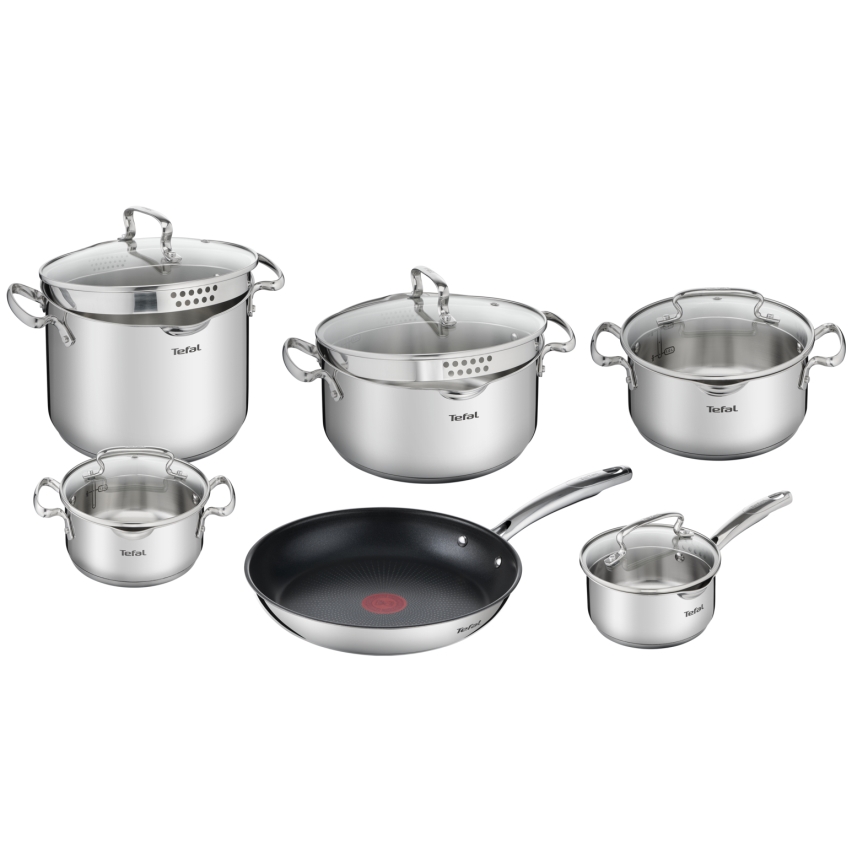 Tefal - Sæt med 11 dele køkkengrej DUETTO+