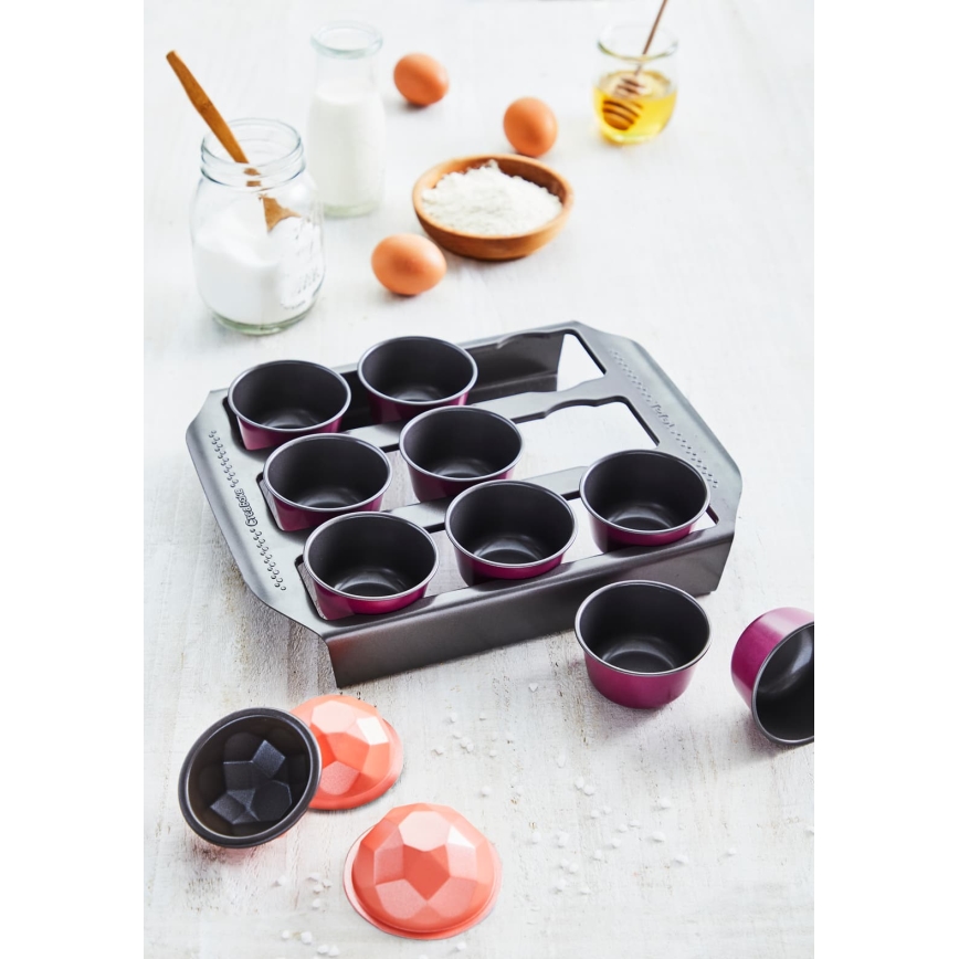 Tefal - Sæt med 13 stk. bageforme CREABAKE