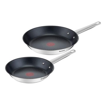 Tefal - Sæt med 2 pander COOK EAT 24/28 cm