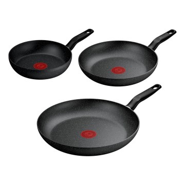 Tefal - Sæt med 3 pander DARK ESSENTIAL
