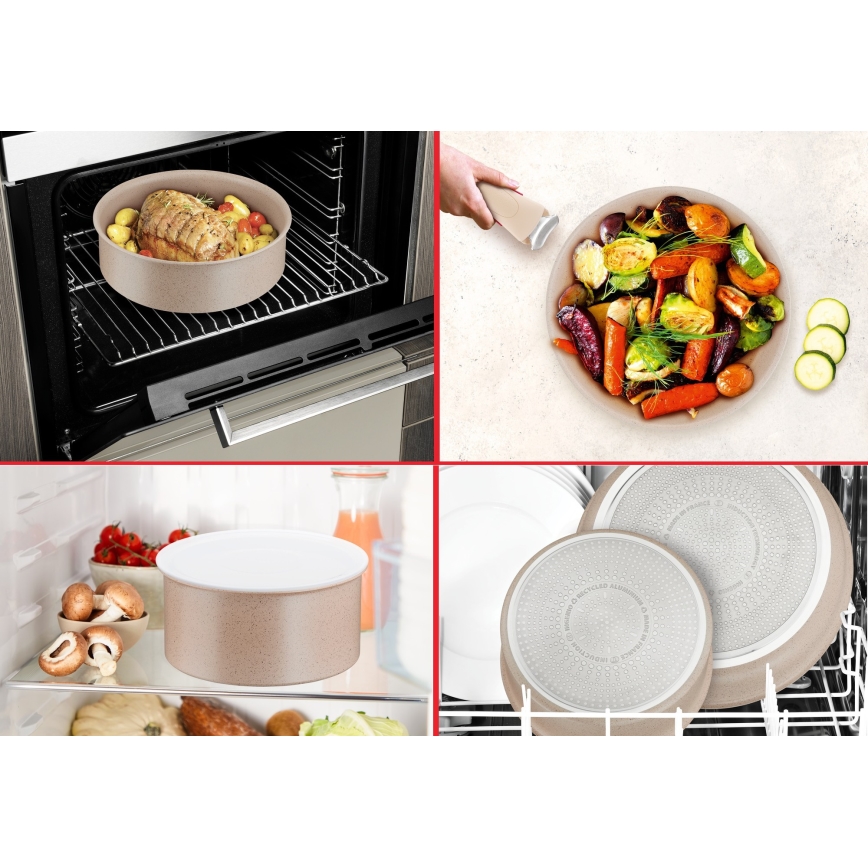 Tefal - Sæt med 3 pander INGENIO DELIGHT