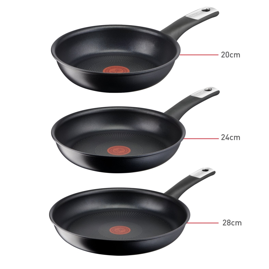 Tefal - Sæt med 3 pander PERFECT TOUCH