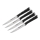 Tefal - Sæt med 4 steakknive i rustfrit stål ICE FORCE 11 cm blank krom/sort