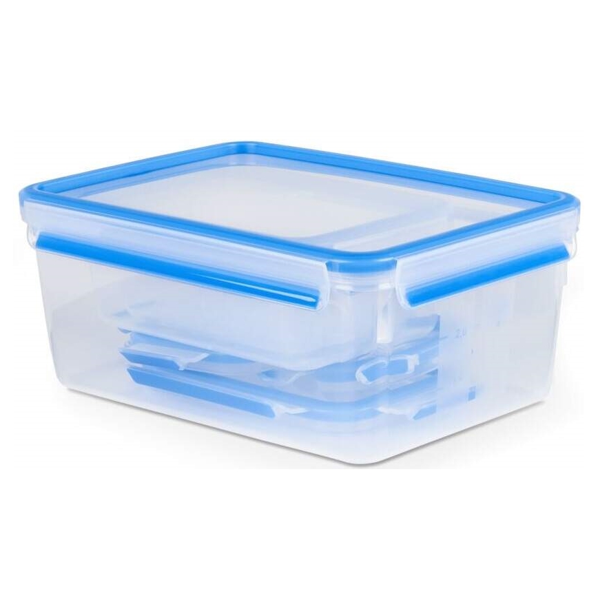 Tefal - Sæt med 5 stk. madbeholdere MASTER SEAL FRESH, blå