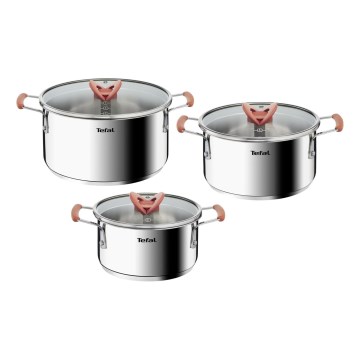 Tefal - Sæt med 6 gryder OPTI'SPACE