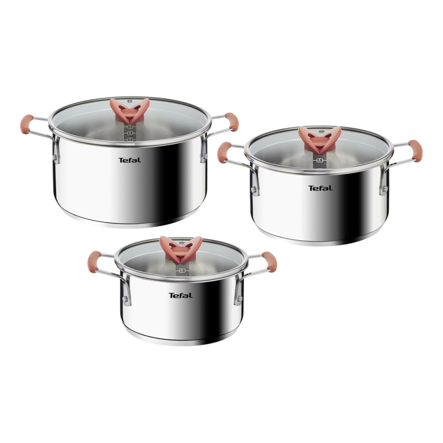 Tefal - Sæt med 6 gryder OPTI'SPACE