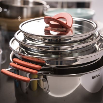 Tefal - Sæt med 6 gryder OPTI'SPACE