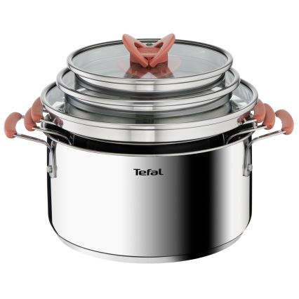 Tefal - Sæt med 6 gryder OPTI'SPACE