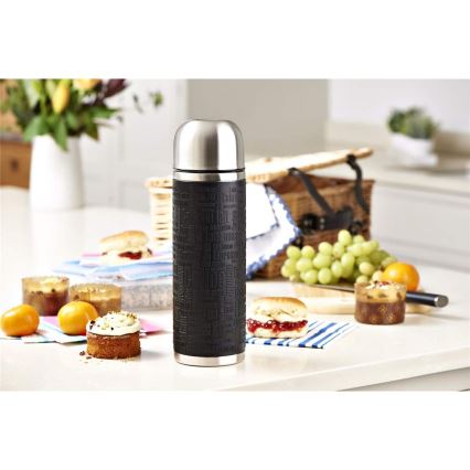 Tefal - Termokande med krus 1 l SENATOR rustfri/sort