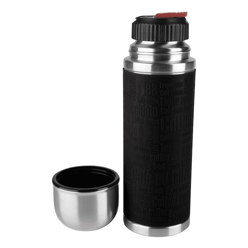 Tefal - Termokande med krus 1 l SENATOR rustfri/sort