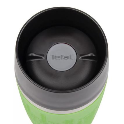 Tefal - Termokrus 360 ml TRAVEL MUG rustfri/grøn