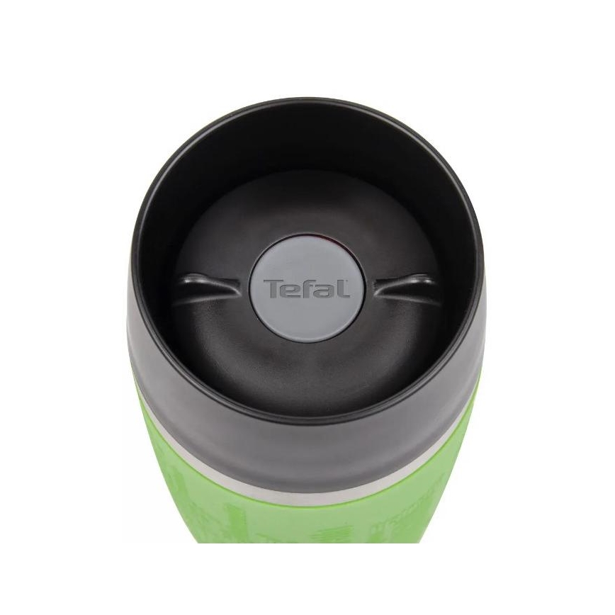 Tefal - Termokrus 360 ml TRAVEL MUG rustfri/grøn