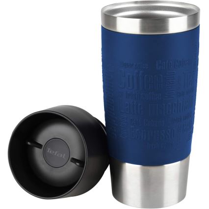 Tefal - Termokrus 360 ml TRAVEL MUG rustfri/mørkeblå