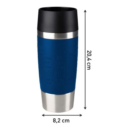 Tefal - Termokrus 360 ml TRAVEL MUG rustfri/mørkeblå