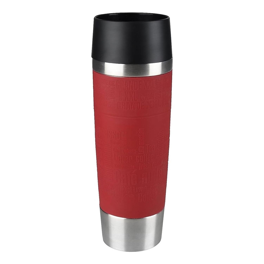 Tefal - Termokrus 500 ml TRAVEL MUG rustfri/rød