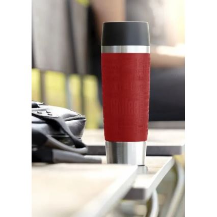 Tefal - Termokrus 500 ml TRAVEL MUG rustfri/rød