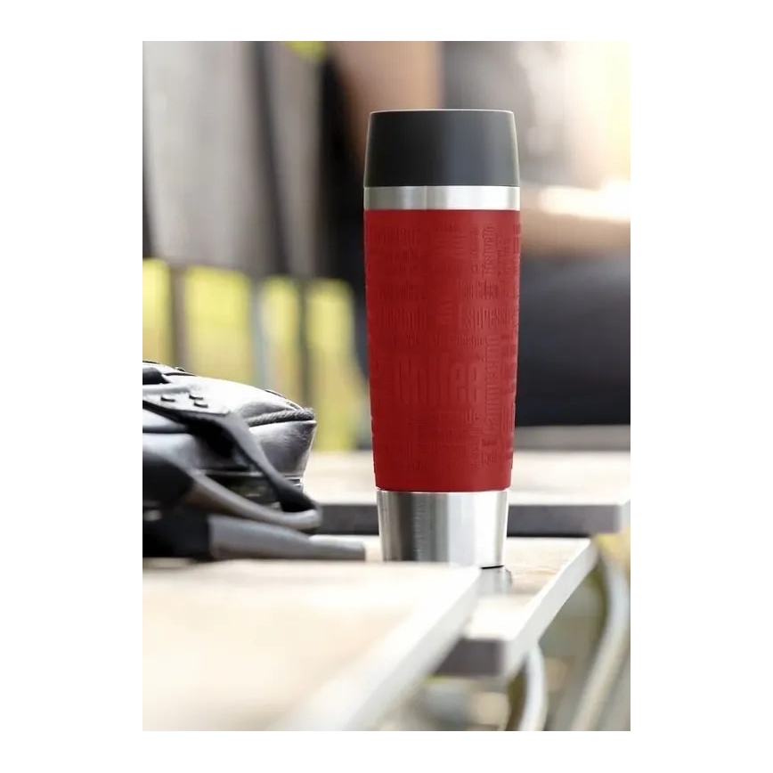 Tefal - Termokrus 500 ml TRAVEL MUG rustfri/rød