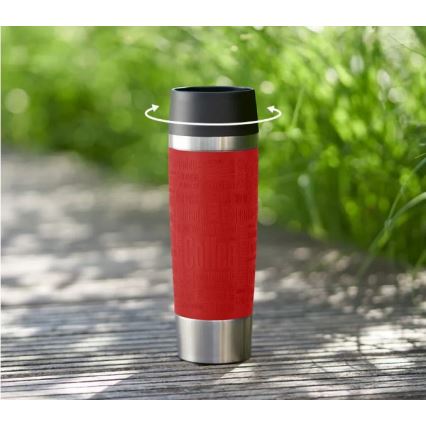 Tefal - Termokrus 500 ml TRAVEL MUG rustfri/rød