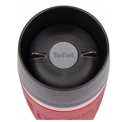 Tefal - Termokrus 500 ml TRAVEL MUG rustfri/rød