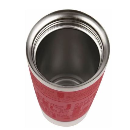 Tefal - Termokrus 500 ml TRAVEL MUG rustfri/rød