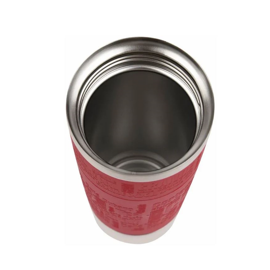 Tefal - Termokrus 500 ml TRAVEL MUG rustfri/rød