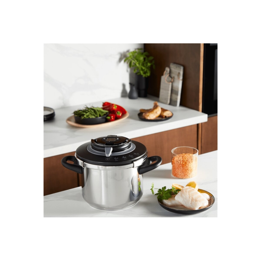 Tefal - Trykkoger 4,5 l CLIPSO+ CHEF rustfri