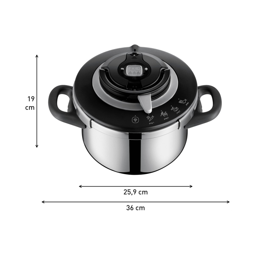 Tefal - Trykkoger 4,5 l CLIPSO+ CHEF rustfri