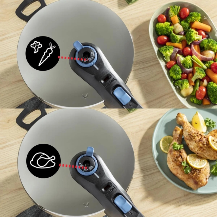 Tefal - Trykkoger 4 l SECURE TRENDY rustfri