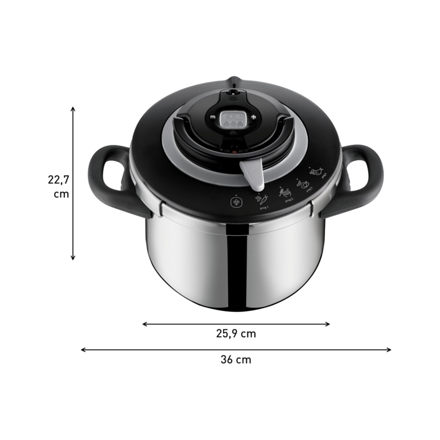 Tefal - Trykkoger 6 l CLIPSO+ CHEF rustfrit stål