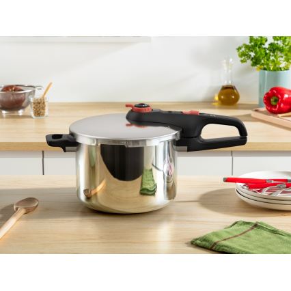 Tefal - Trykkoger 6 l SECURE TRENDY + 5-delers sæt INGENIO EMOTION