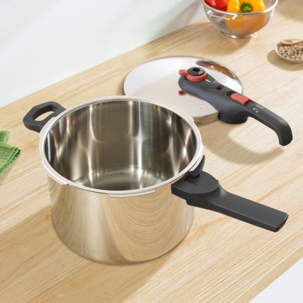 Tefal - Trykkoger 6 l SECURE TRENDY + 5-delers sæt INGENIO EMOTION