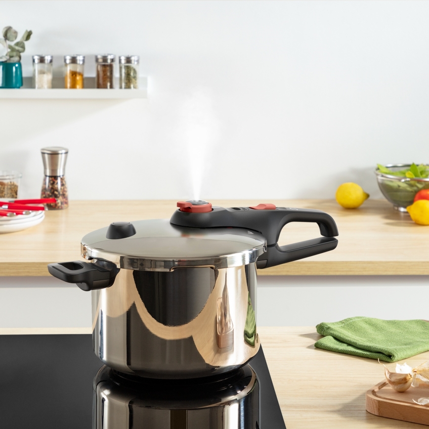 Tefal - Trykkoger 6 l SECURE TRENDY + sæt med 5 dele INGENIO EMOTION