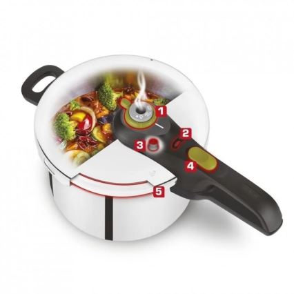 Tefal - Trykkoger 8 l SECURE 5 NEO rustfri