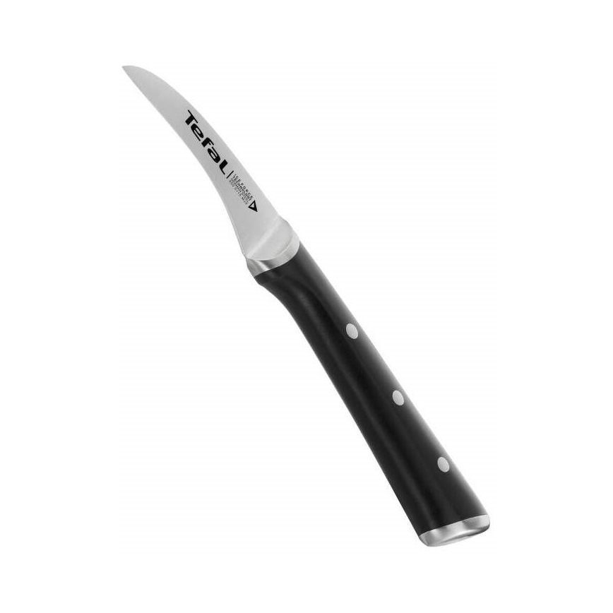 Tefal - Udskæringskniv rustfrit stål ICE FORCE 7 cm skinnende krom/sort