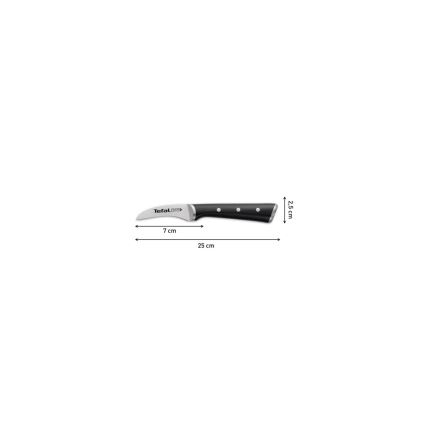 Tefal - Udskæringskniv rustfrit stål ICE FORCE 7 cm skinnende krom/sort
