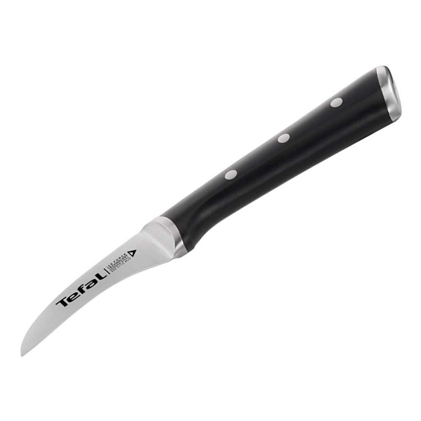 Tefal - Udskæringskniv rustfrit stål ICE FORCE 7 cm skinnende krom/sort