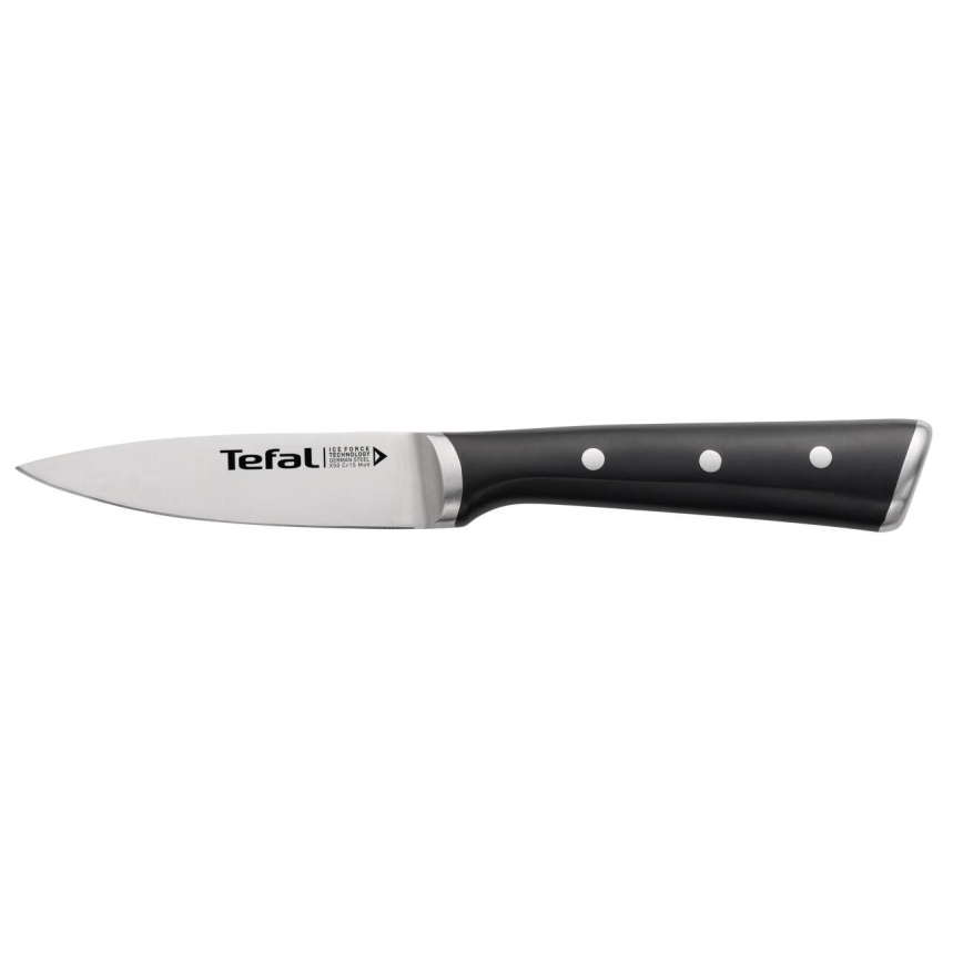 Tefal - Udskæringskniv rustfrit stål ICE FORCE 9 cm skinnende krom/sort