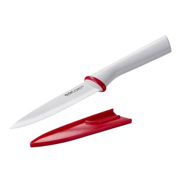 Tefal - Universal keramisk kniv INGENIO 13 cm hvid/rød