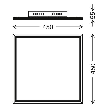 Telefunken 300906TF - LED panel dæmpbart LED/24W/230V + fjernbetjening 3000-6000K