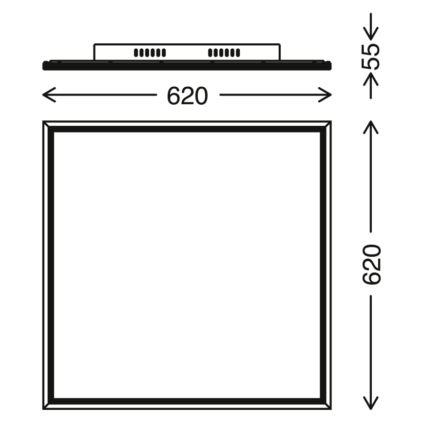 Telefunken 3010-06TF - LED panel dæmpbart LED/36W/230V 3000-6000K + fjernbetjening