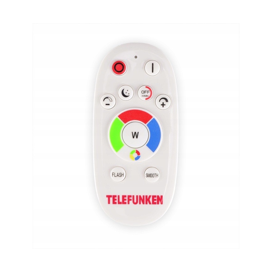 Telefunken 301506TF - LED panel m. RGBW-farver dæmpbart LED/18W/230V 4000K + fjernbetjening