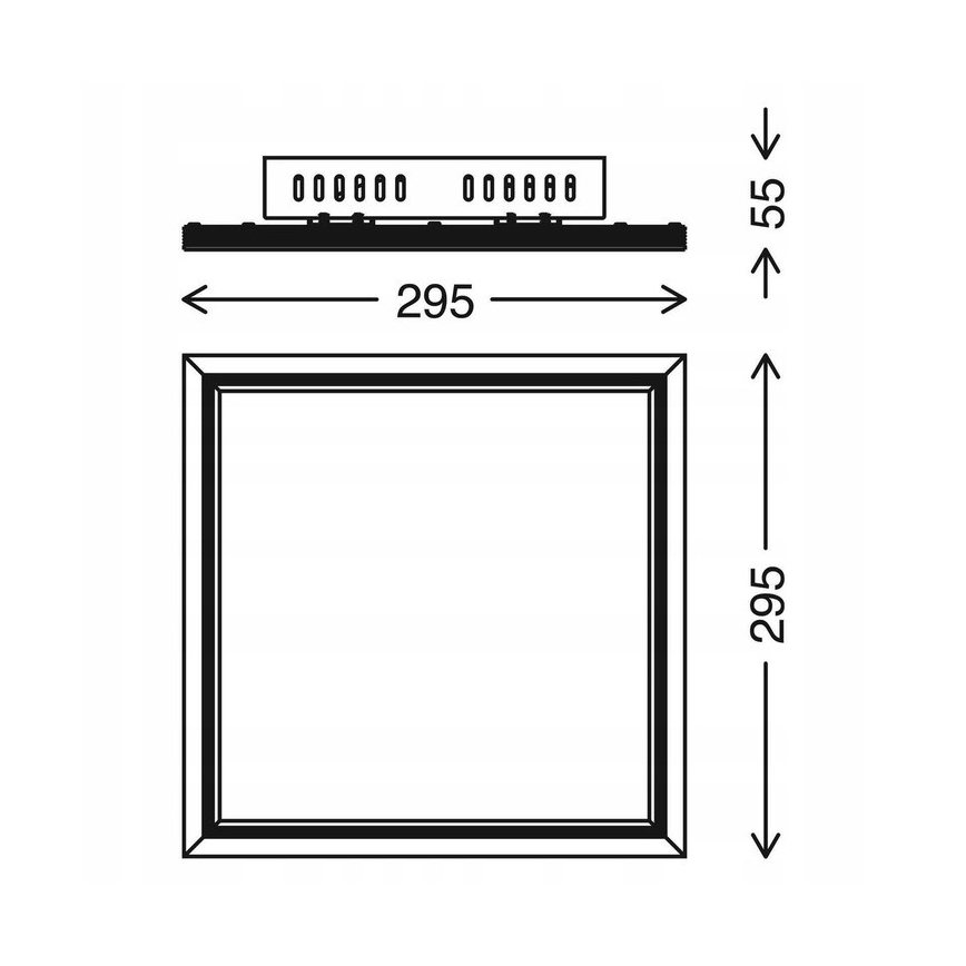 Telefunken 301506TF - LED panel m. RGBW-farver dæmpbart LED/18W/230V 4000K + fjernbetjening