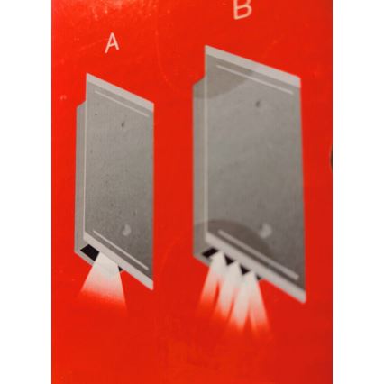 Telefunken 307704TF - Udendørs LED væglampe 2xLED/3W/230V IP44 sølvfarvet