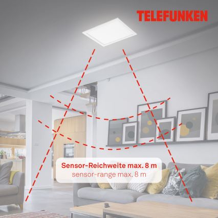 Telefunken 308606TF - LED panel med sensor LED/13W/230V